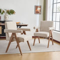 Chaises de salle à manger capitonnées avec accoudoirs (lot de 2)