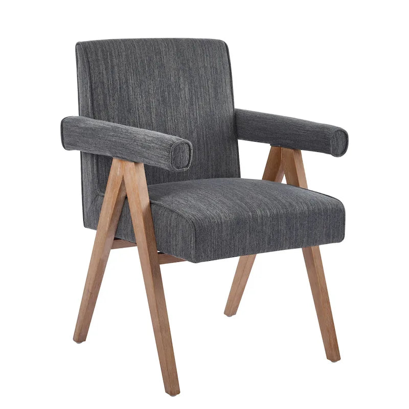 Chaises de salle à manger capitonnées avec accoudoirs (lot de 2)