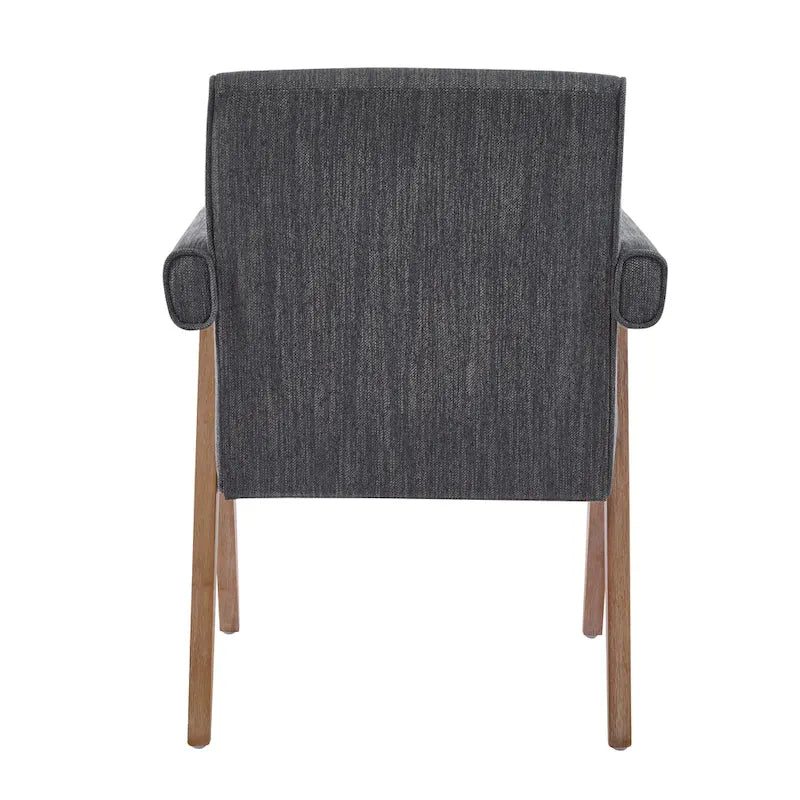 Chaises de salle à manger capitonnées avec accoudoirs (lot de 2)