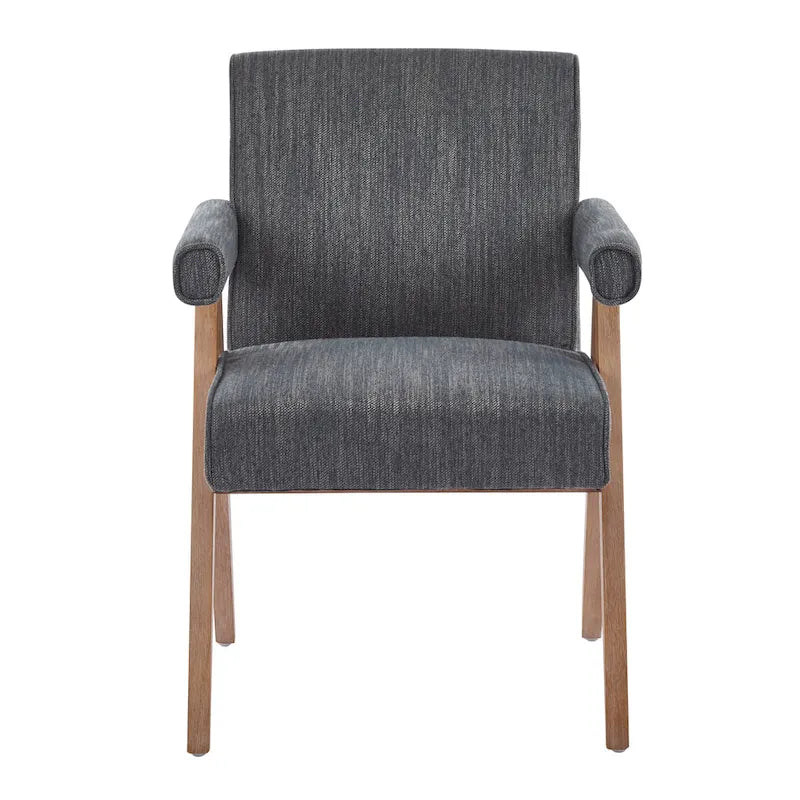 Chaises de salle à manger capitonnées avec accoudoirs (lot de 2)