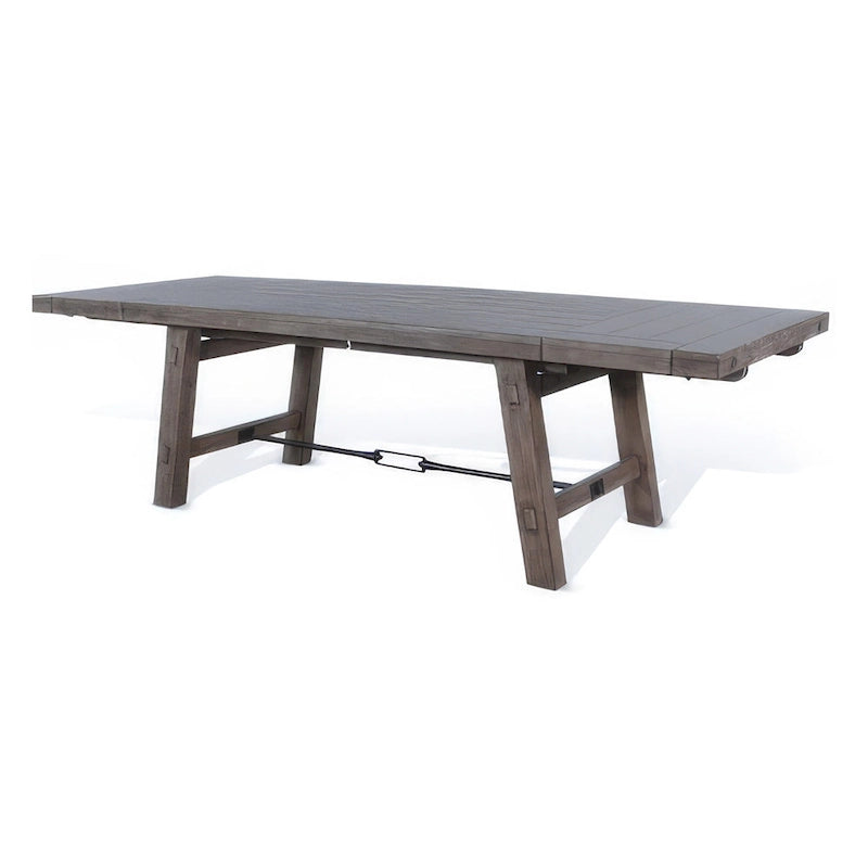 Table de salle à manger Yael, bois d'acajou clair, extensible de 193 à 269 cm
