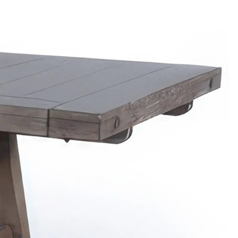 Table de salle à manger Yael, bois d'acajou clair, extensible de 193 à 269 cm