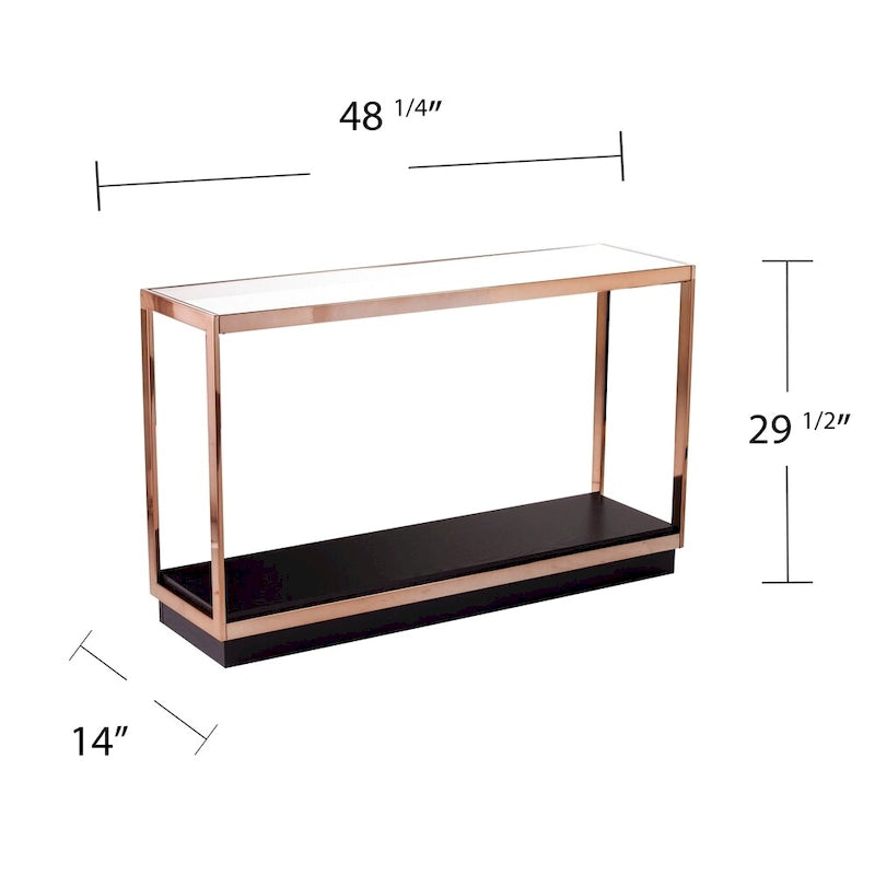 Meuble Console en Métal Moderne Champagne