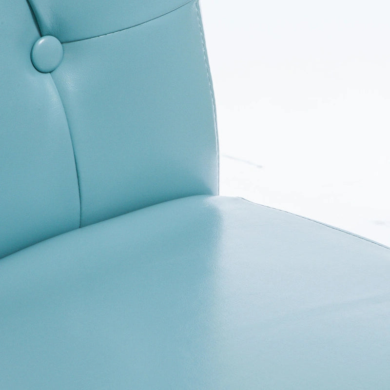 Chaises de salle à manger en cuir reconstitué bleu (lot de 2)
