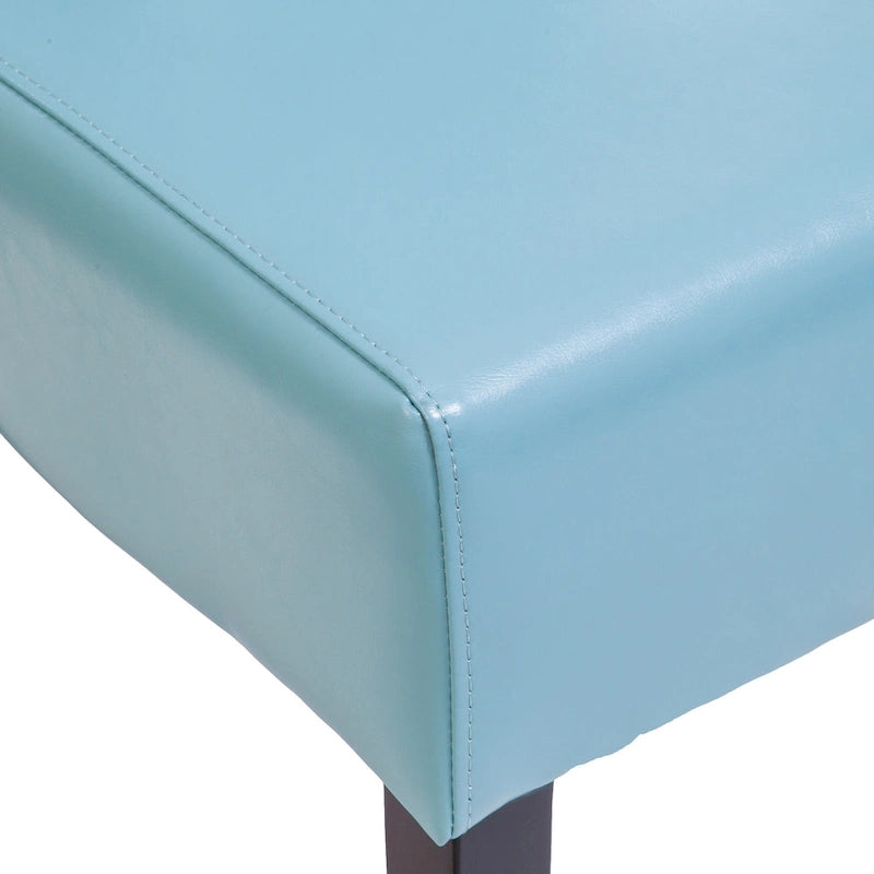 Chaises de salle à manger en cuir reconstitué bleu (lot de 2)