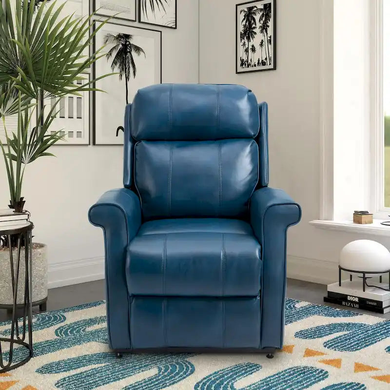 Fauteuil inclinable releveur électrique en similicuir pour personnes âgées