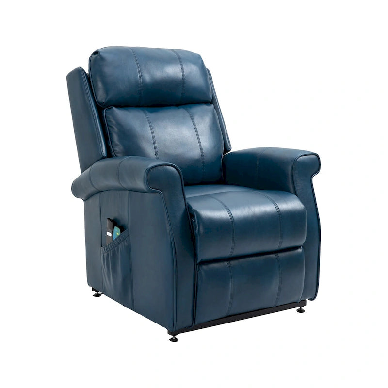 Fauteuil inclinable releveur électrique en similicuir pour personnes âgées