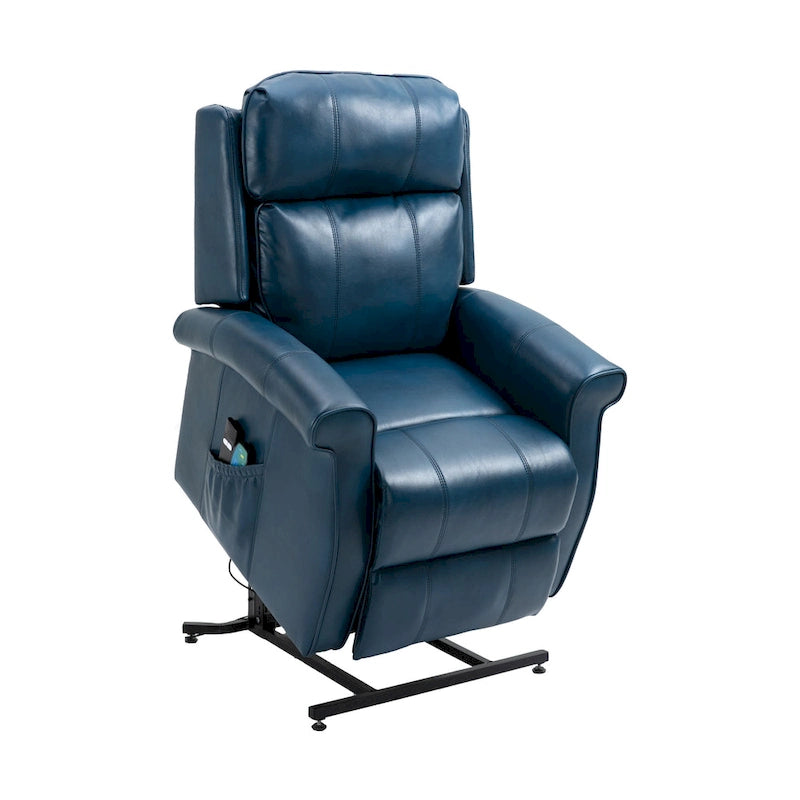 Fauteuil inclinable releveur électrique en similicuir pour personnes âgées