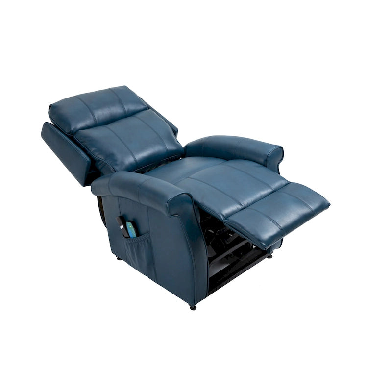 Fauteuil inclinable releveur électrique en similicuir pour personnes âgées