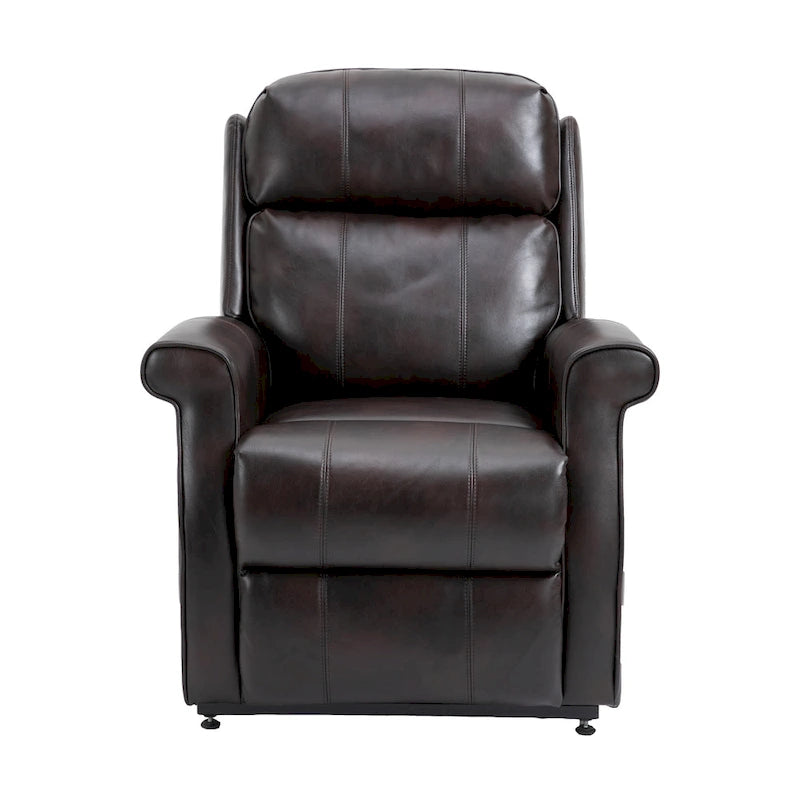 Fauteuil inclinable releveur électrique en similicuir pour personnes âgées