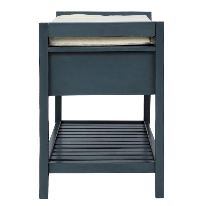 Meuble à chaussures avec assise capitonnée et tiroirs, banc de rangement multifonction pour entrée