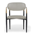 Chaise de salle à manger en acier inoxydable doré