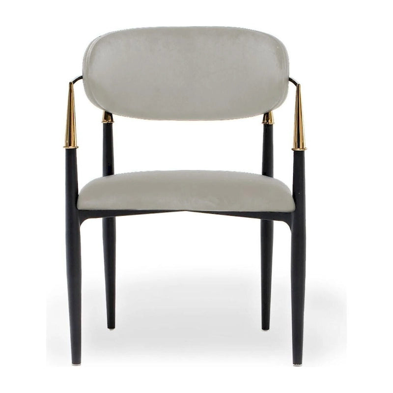 Chaise de salle à manger en acier inoxydable doré