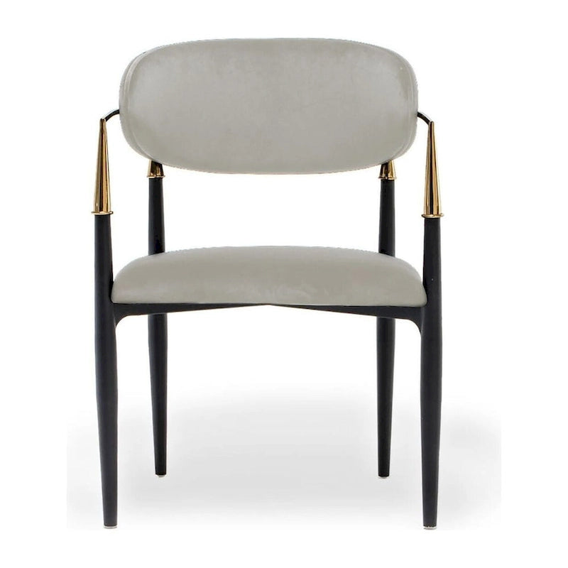 Chaise de salle à manger en acier inoxydable doré