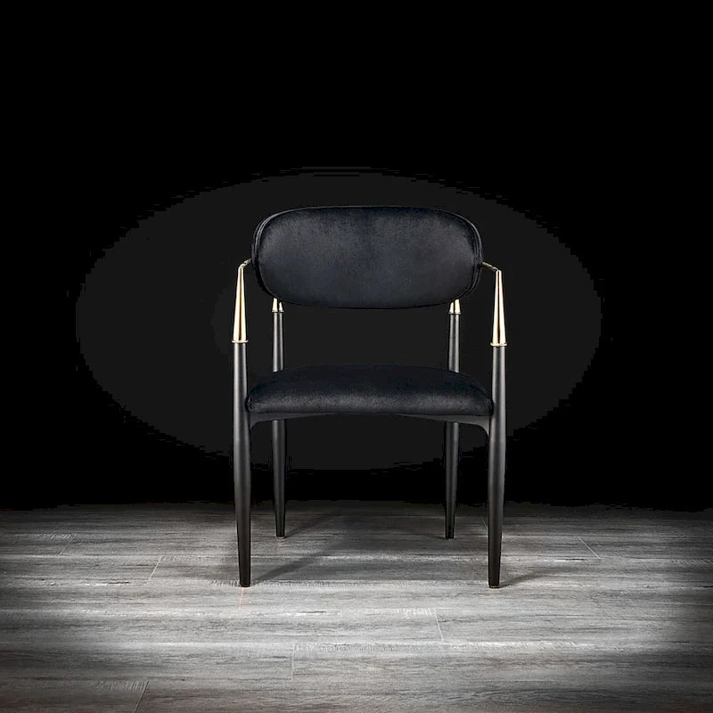 Chaise de salle à manger en acier inoxydable doré