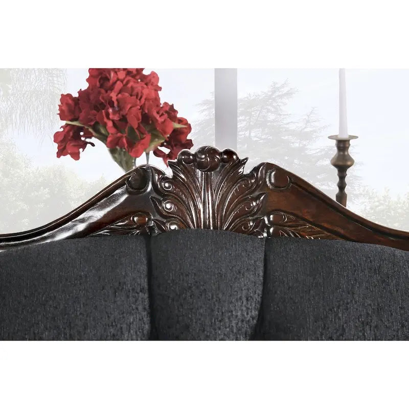 Style semi-rigide en tissu noir traditionnel
