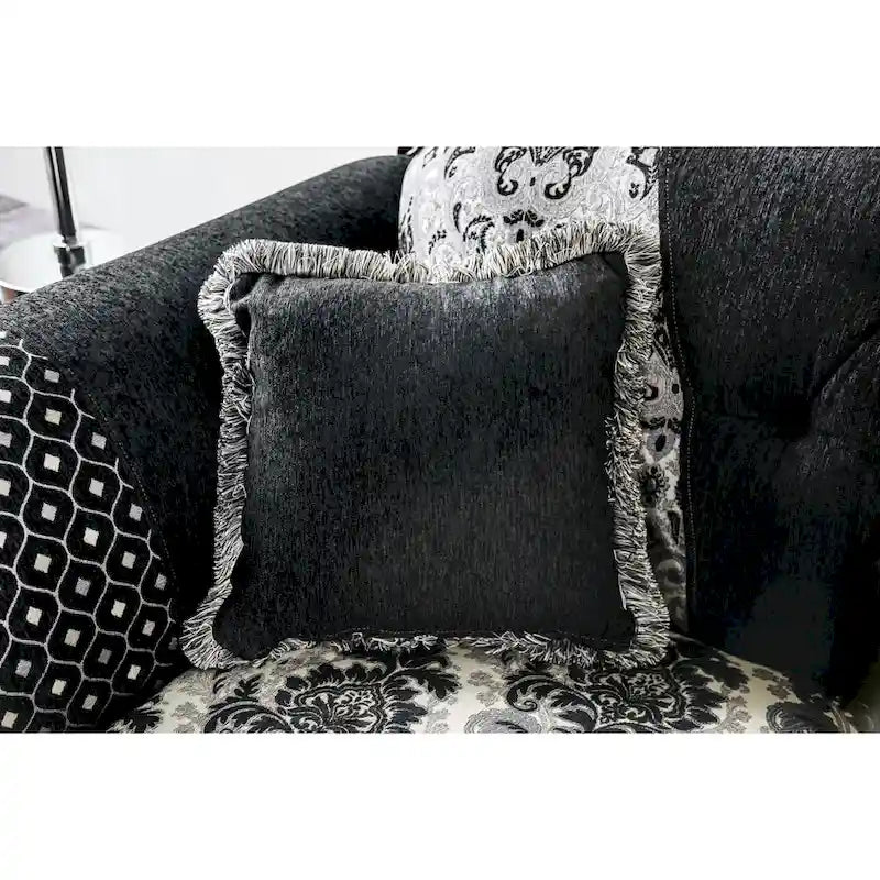 Style semi-rigide en tissu noir traditionnel
