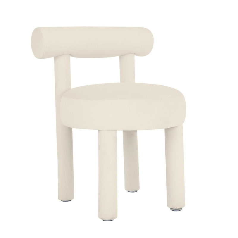 Chaise de salle à manger en velours