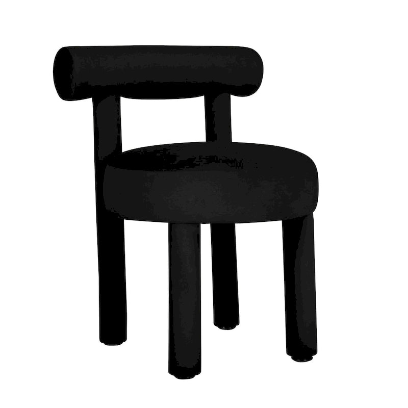 Chaise de salle à manger en velours