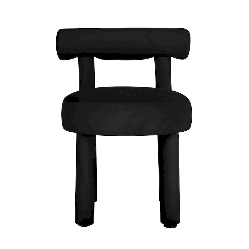 Chaise de salle à manger en velours