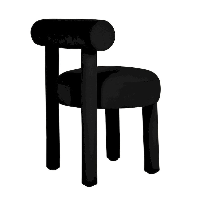 Chaise de salle à manger en velours