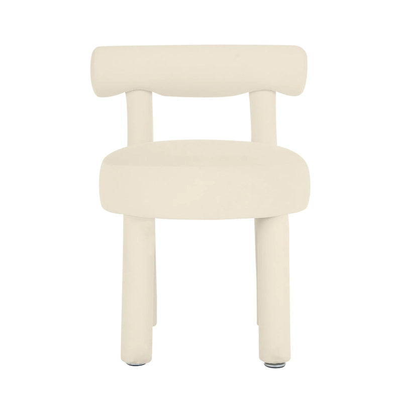 Chaise de salle à manger en velours