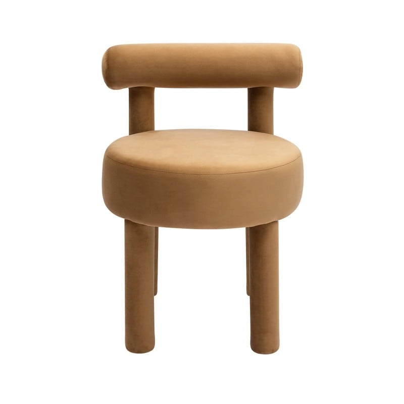Chaise de salle à manger en velours