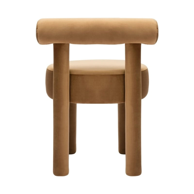 Chaise de salle à manger en velours