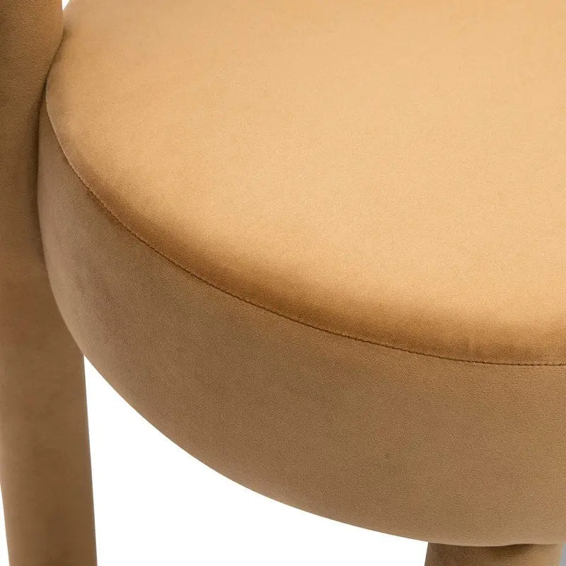 Chaise de salle à manger en velours