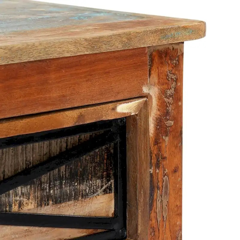 Meuble TV 120x30x40 cm Bois Massif Recyclé