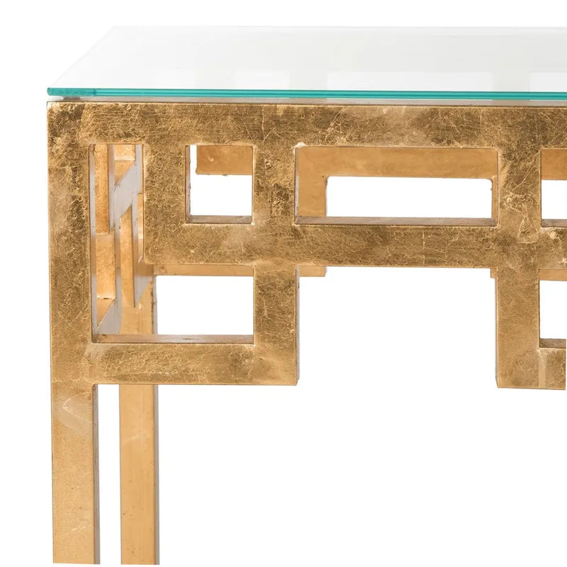 Table d'appoint Porfiria Dorure Antiquaire - 16 x 12 x 20.5 - 16Lx12Px21H