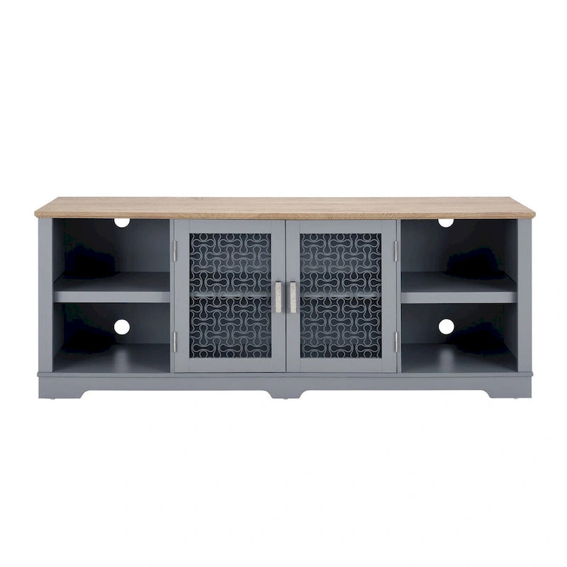 Meuble TV style ferme moderne pour téléviseurs jusqu'à 80 pouces - N/A