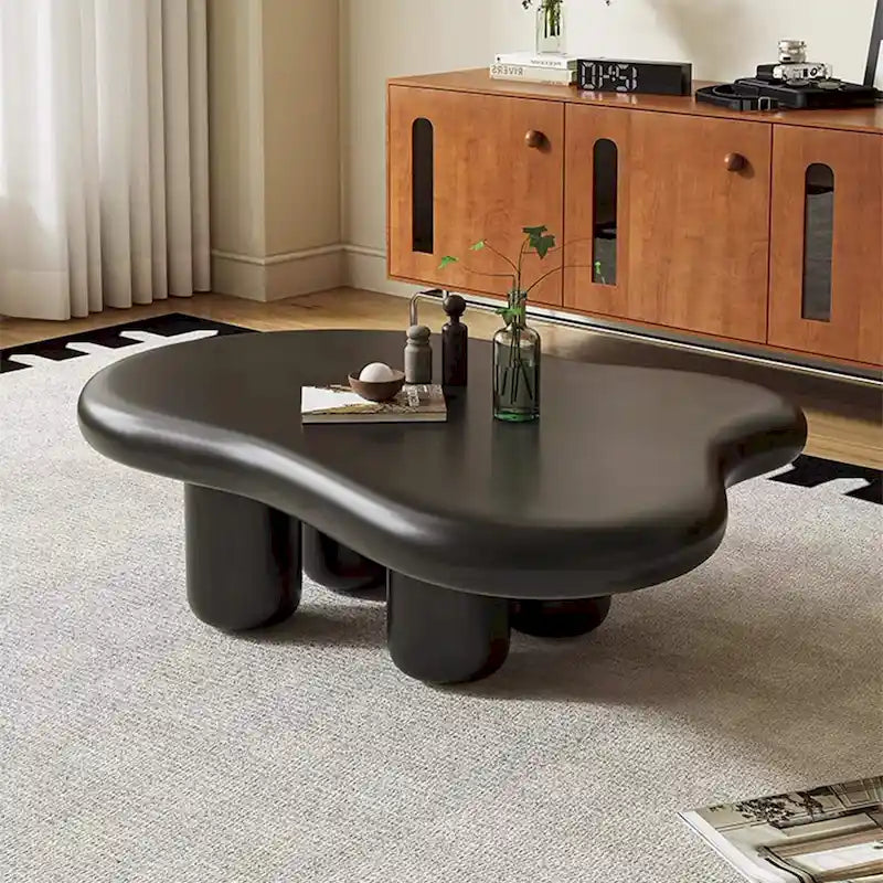48.43 Table basse moderne en forme de nuage pour salon, table basse à 4 pieds - 48.4