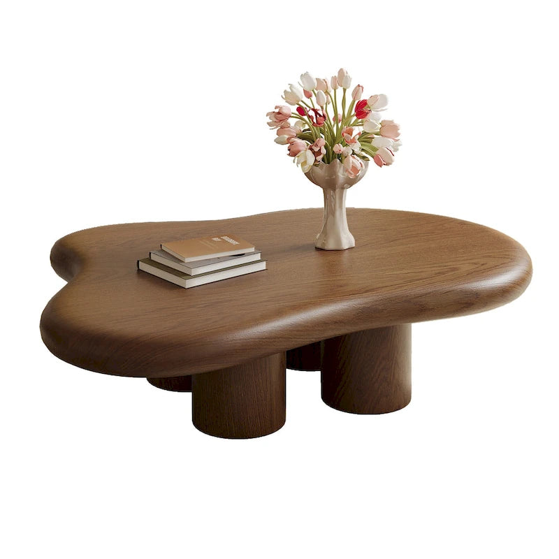 48.43 Table basse moderne en forme de nuage pour salon, table basse à 4 pieds - 48.4