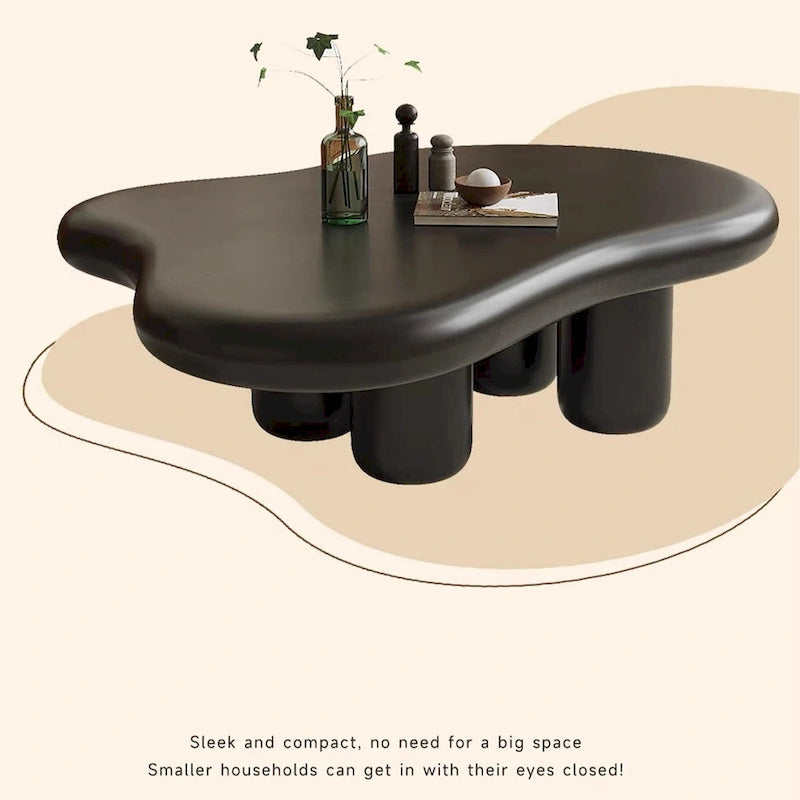 48.43 Table basse moderne en forme de nuage pour salon, table basse à 4 pieds - 48.4