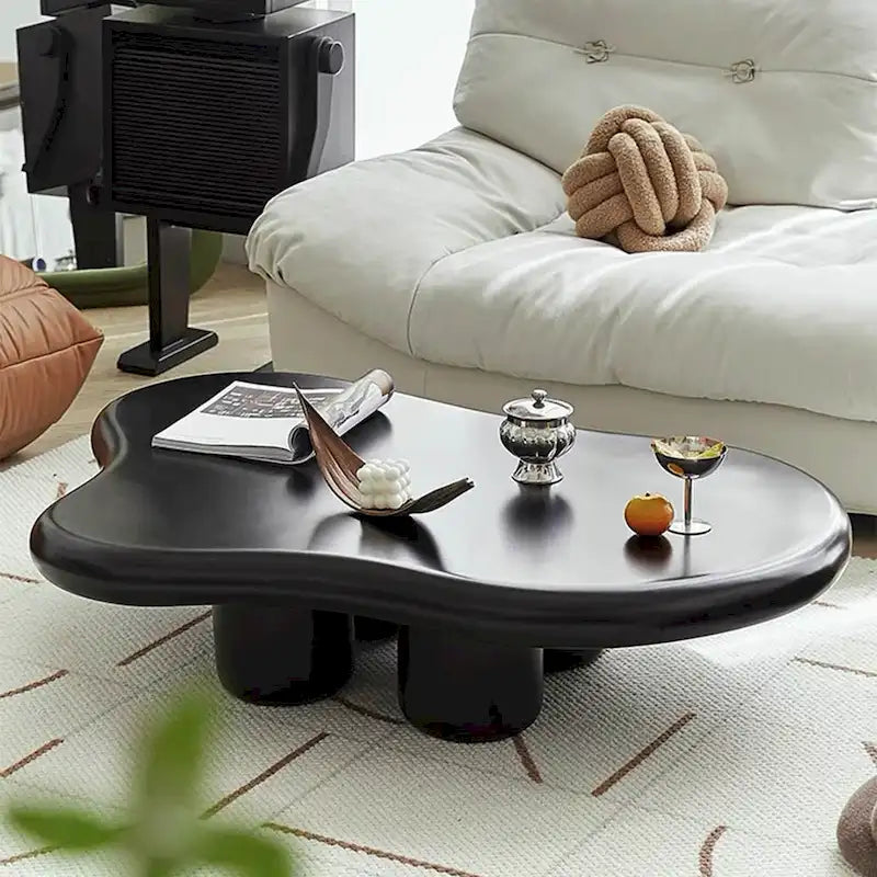 48.43 Table basse moderne en forme de nuage pour salon, table basse à 4 pieds - 48.4