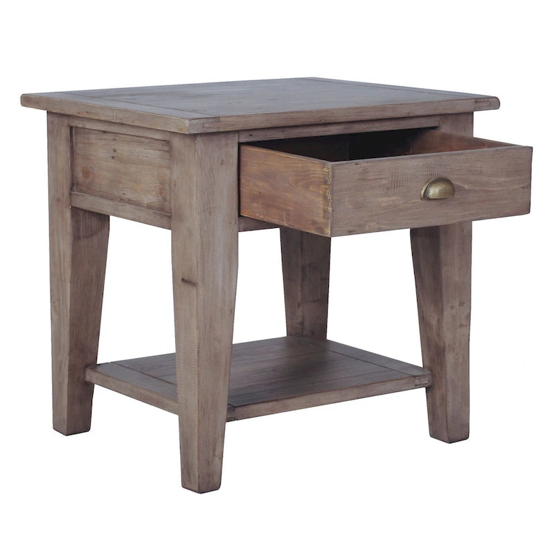 Guéridon en bois recyclé